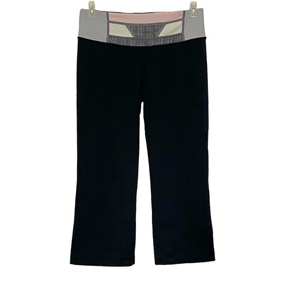 Lululemon Gather & Crow Crop Slit Hem Black 2 - Picture 2 of 6